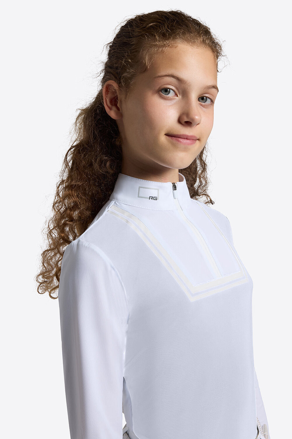 Rider's Gene RG Girls' L/S Jersey w/Bib Competition Shirt