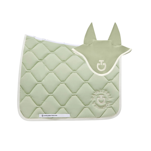 (Set) Cavalleria Toscana CT Orbit Quilted Dressage Saddle Pad Set