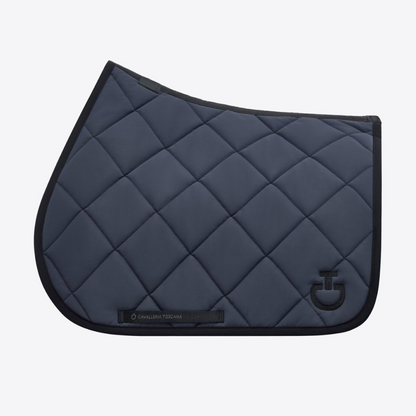 (Set) Cavalleria Toscana Diamond Quilted Jersey Jumping Saddle Pad Set
