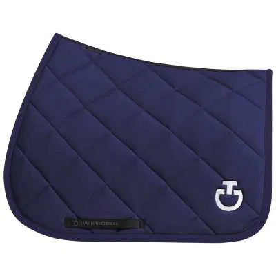 (Set) Cavalleria Toscana Diamond Quilted Jersey Jumping Saddle Pad Set