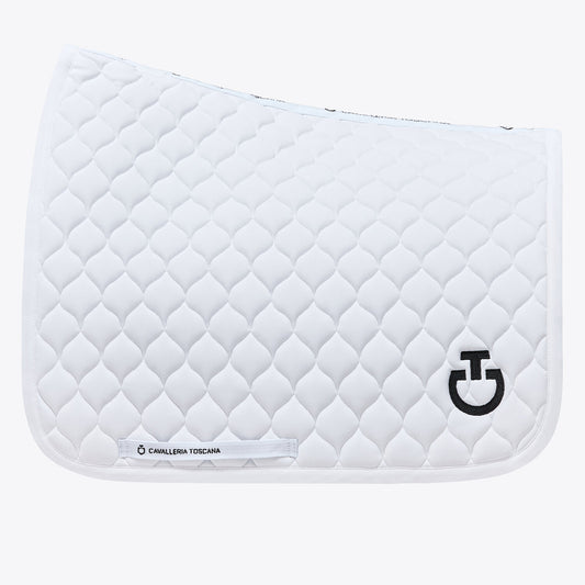 (Set) Cavalleria Toscana Circular Quilted Dressage Saddle Pad and Earnet