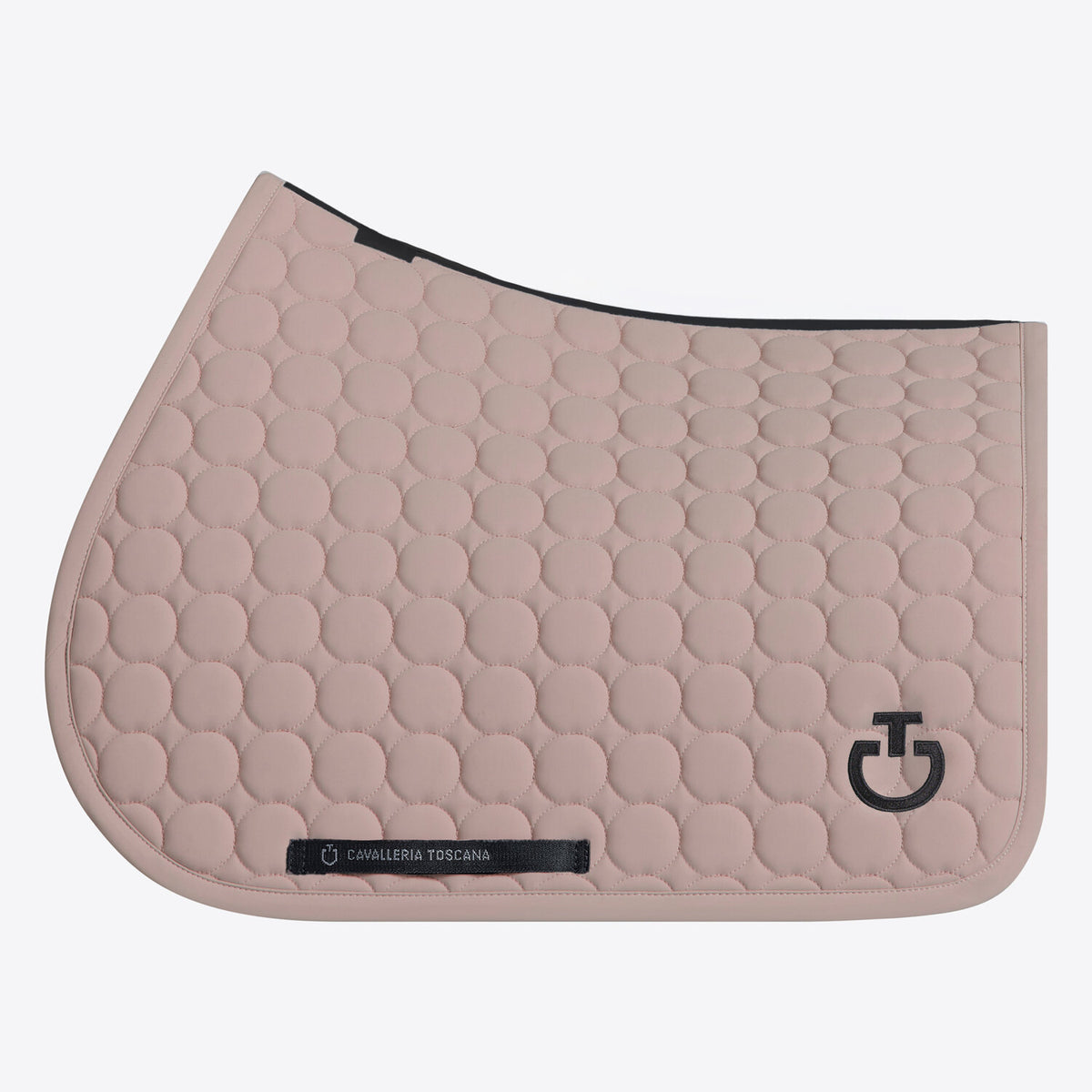 Cavalleria Toscana Circular-Quilted Jumping Saddle Pad in Jersey