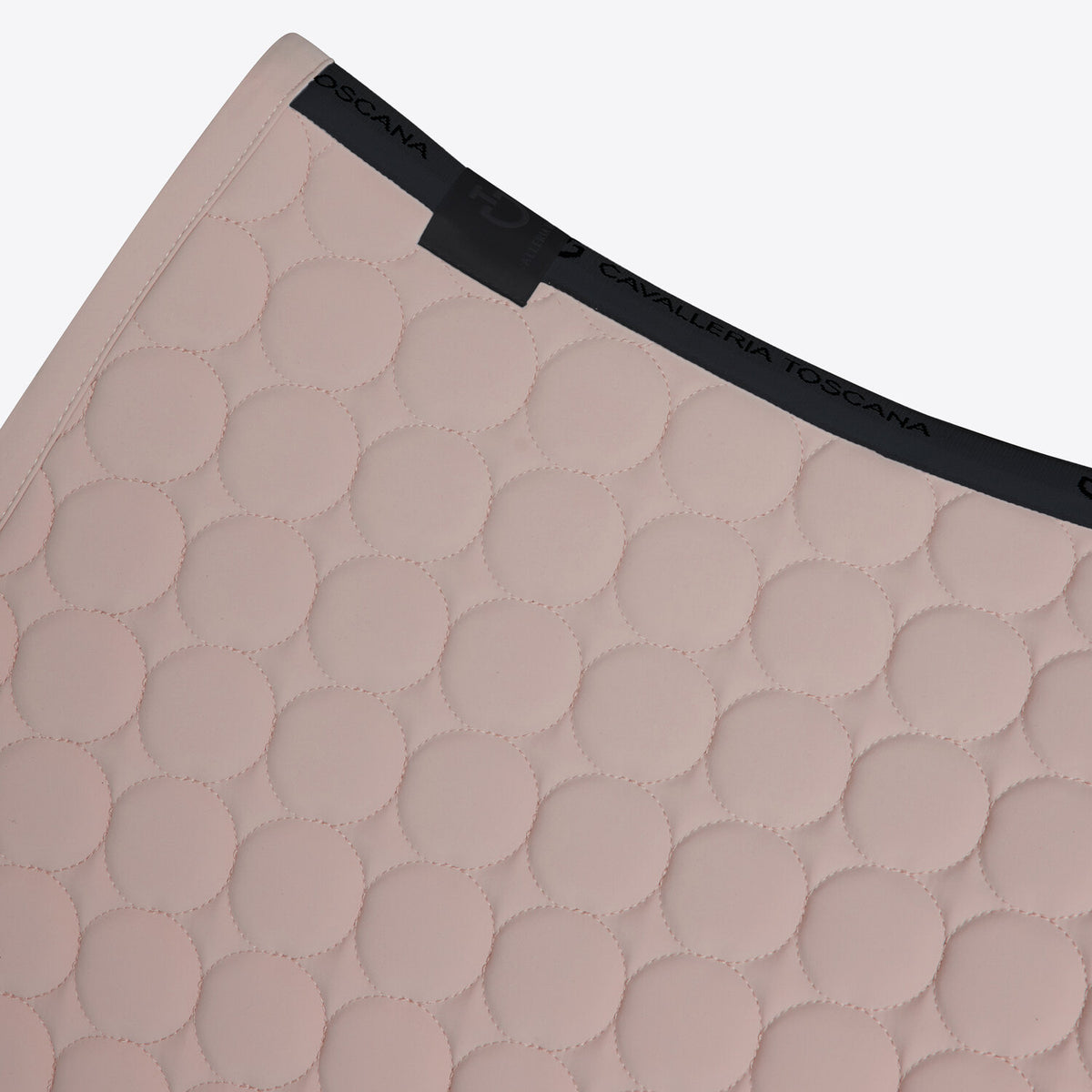 Cavalleria Toscana Circular-Quilted Jumping Saddle Pad in Jersey