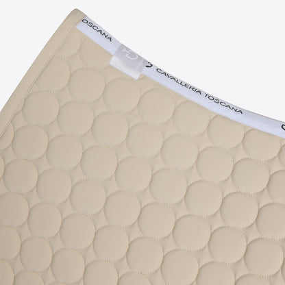 Cavalleria Toscana Circular-Quilted Jumping Saddle Pad in Jersey