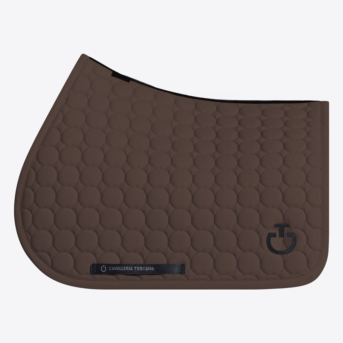Cavalleria Toscana Circular-Quilted Jumping Saddle Pad in Jersey