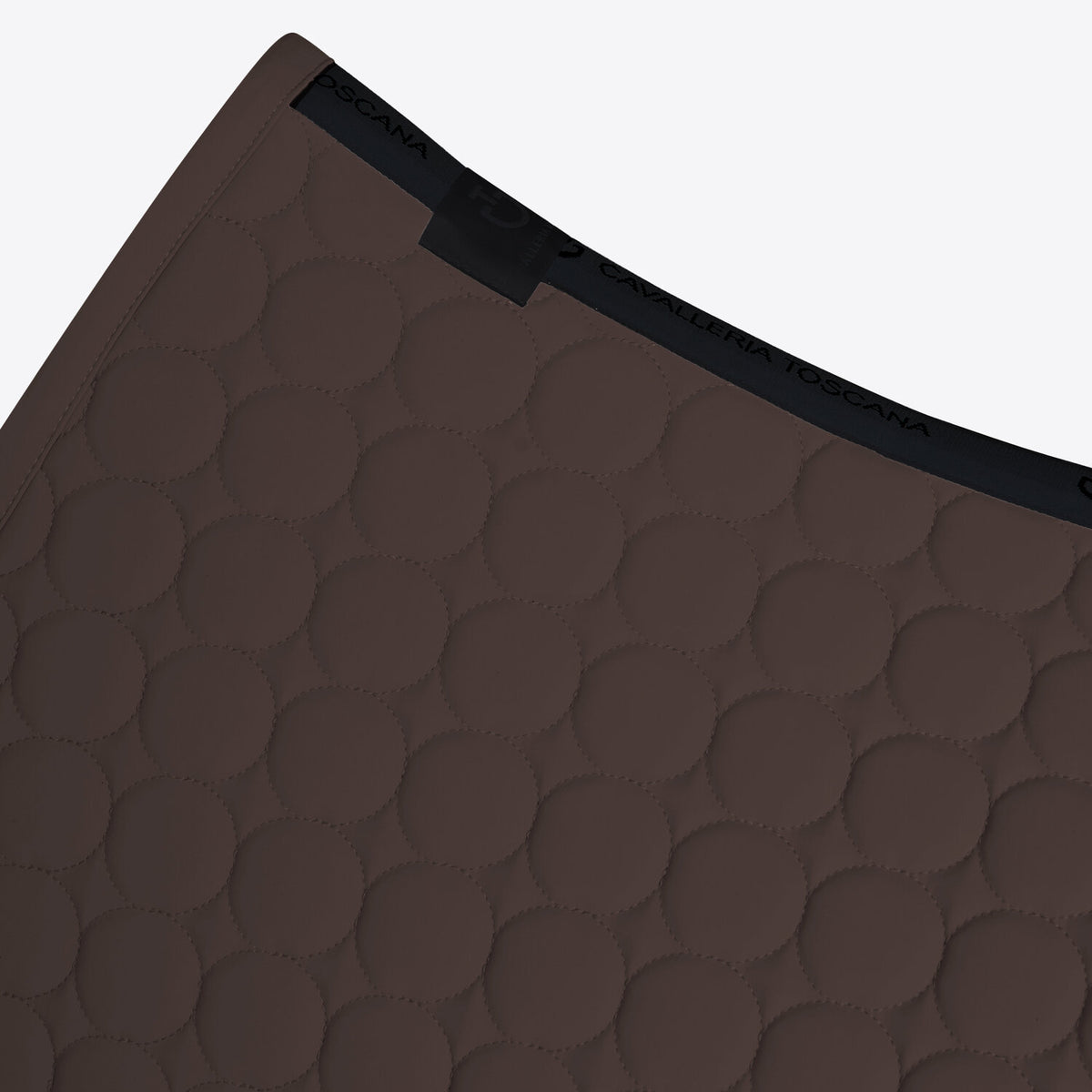 Cavalleria Toscana Circular-Quilted Jumping Saddle Pad in Jersey