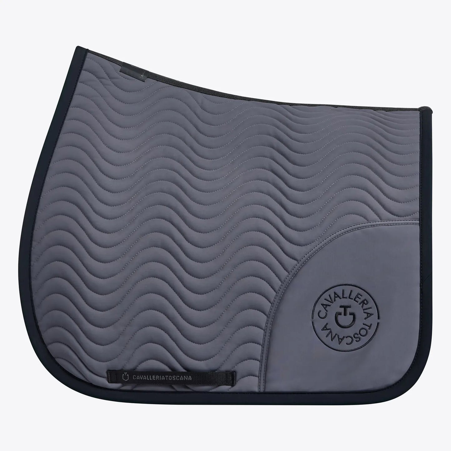 (Set) Cavalleria Toscana CT Double Orbit Wave Quilted Dressage Saddle Pad Set
