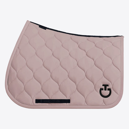 Cavalleria Toscana Circular-Quilted Jumping Saddle Pad in Jersey
