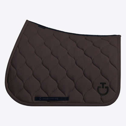 Cavalleria Toscana Circular-Quilted Jumping Saddle Pad in Jersey