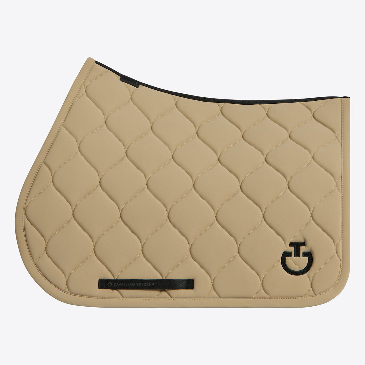 Cavalleria Toscana Circular-Quilted Jumping Saddle Pad in Jersey
