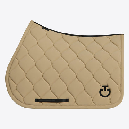 Cavalleria Toscana Circular-Quilted Jumping Saddle Pad in Jersey