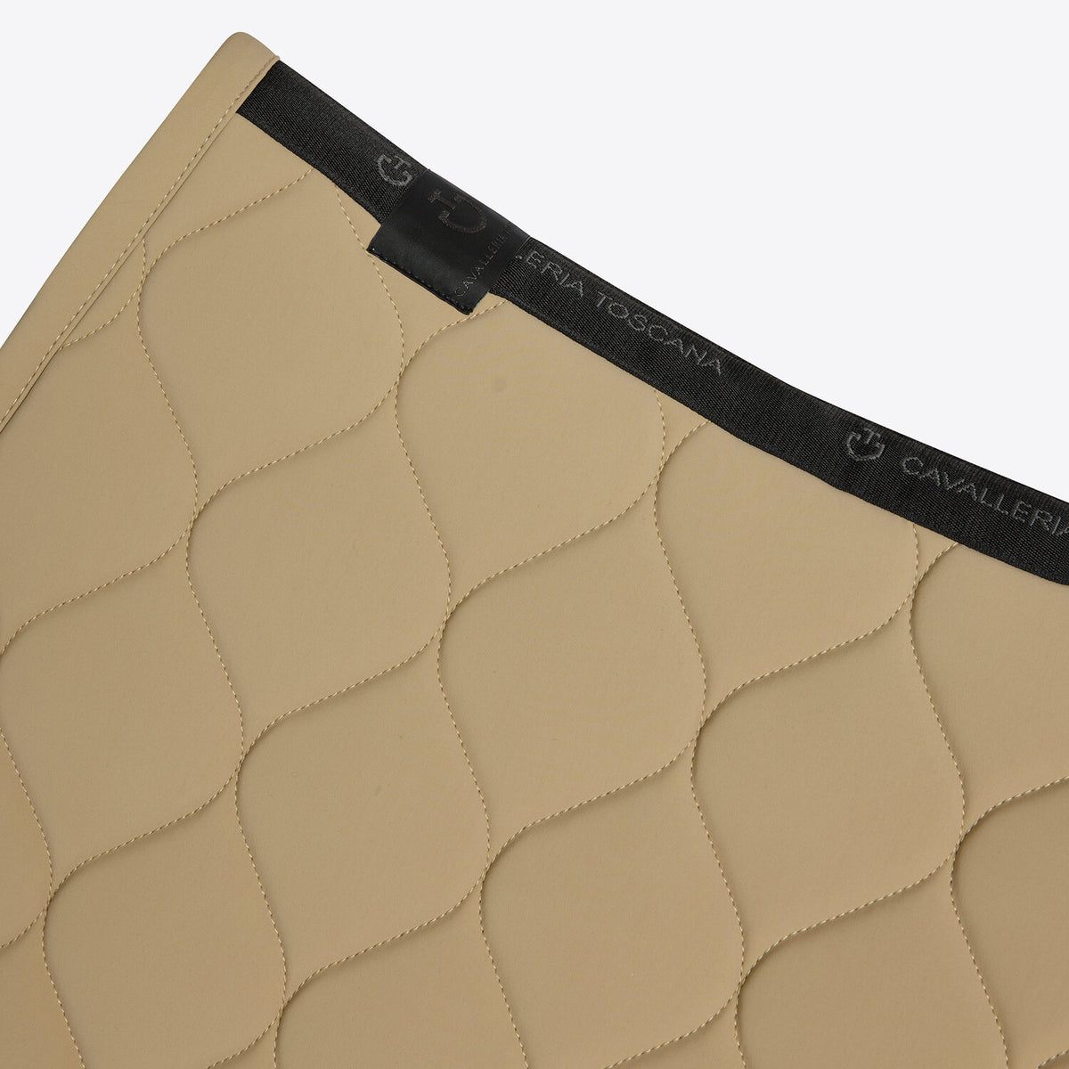Cavalleria Toscana Circular-Quilted Jumping Saddle Pad in Jersey