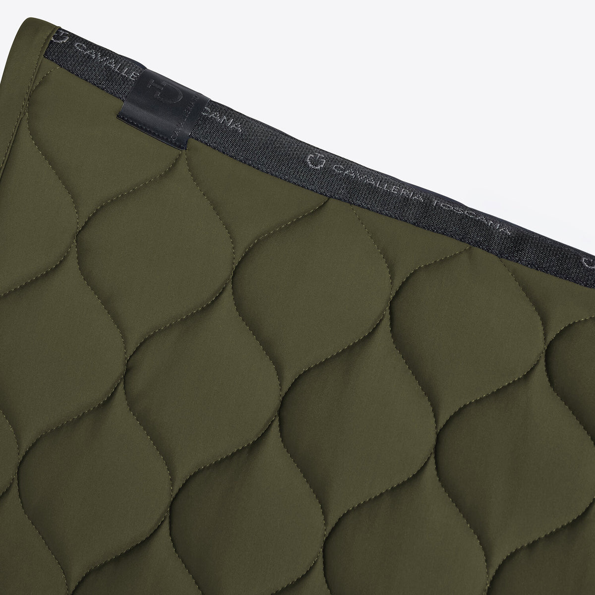 Cavalleria Toscana Circular-Quilted Jumping Saddle Pad in Jersey