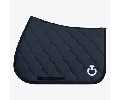 (Set) Cavalleria Toscana New Circular Quilted Jersey Jumping Saddle Pad Set