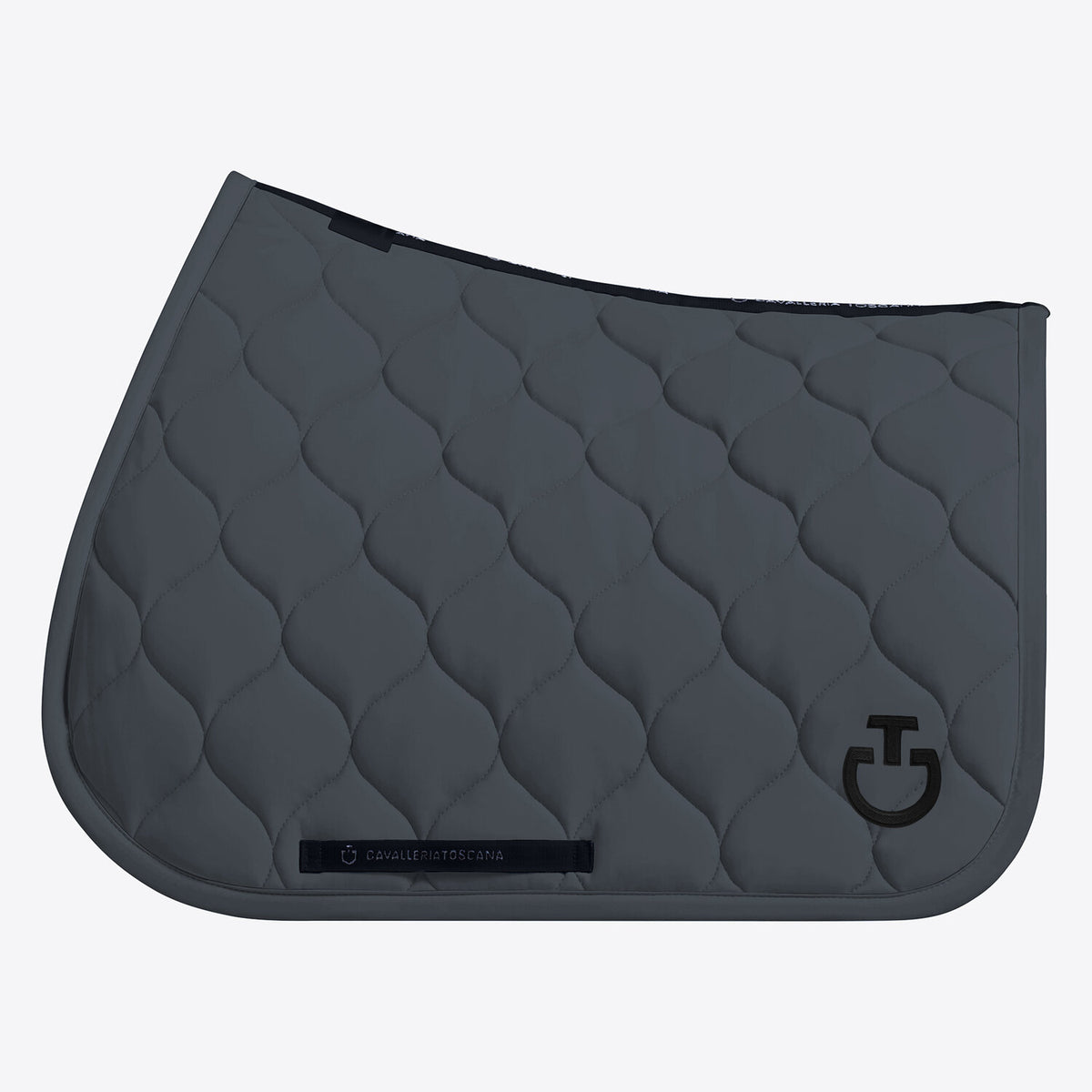 Cavalleria Toscana Circular-Quilted Jumping Saddle Pad in Jersey