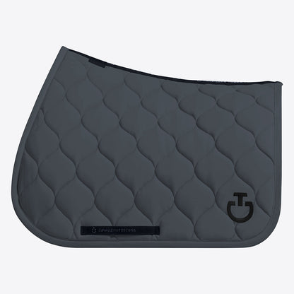 Cavalleria Toscana Circular-Quilted Jumping Saddle Pad in Jersey