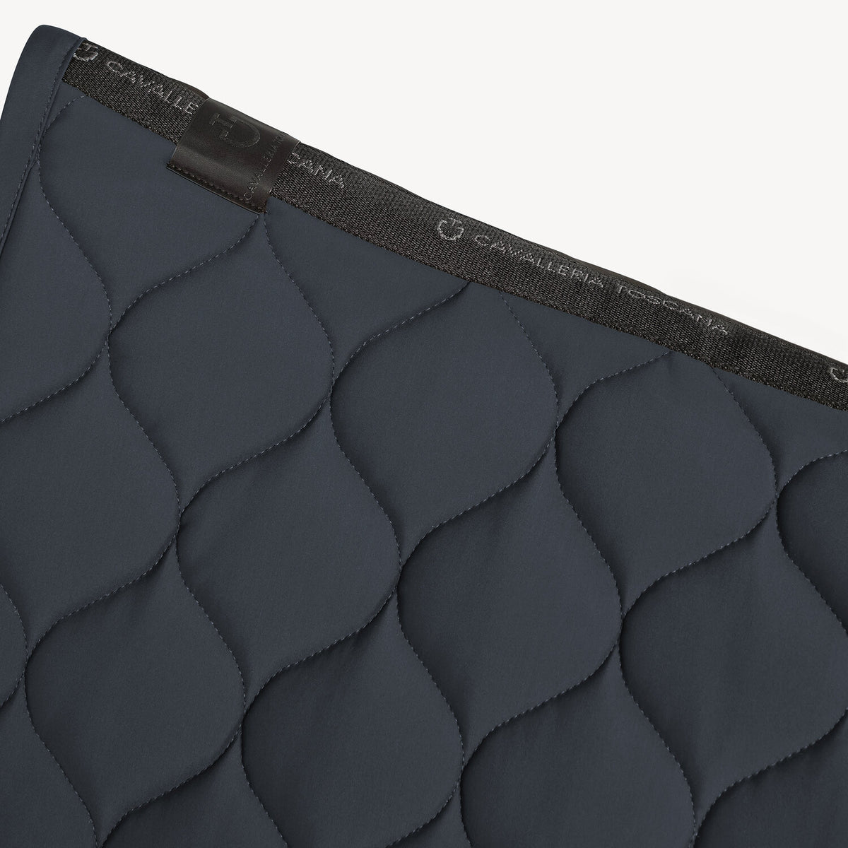 Cavalleria Toscana Circular-Quilted Jumping Saddle Pad in Jersey