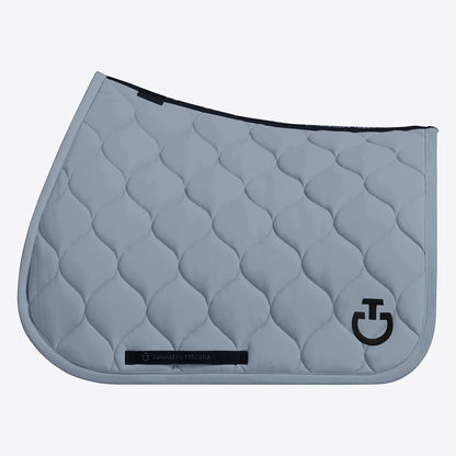 Cavalleria Toscana Circular-Quilted Jumping Saddle Pad in Jersey