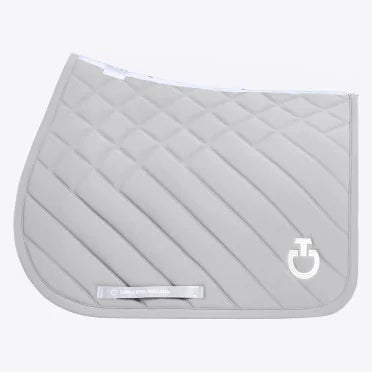 (Set) Cavalleria Toscana CT Diamonds and Lines Quilted Saddle Pad Set