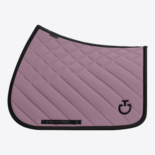 Cavalleria Toscana CT Diamonds and Lines Quilted Jumping Saddle Pad