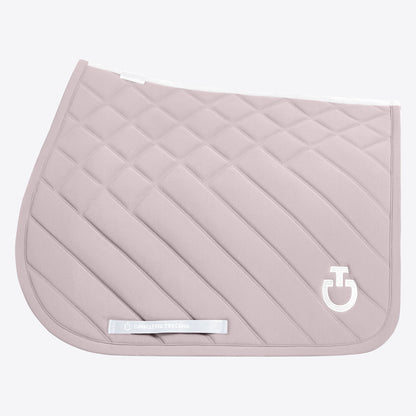 Cavalleria Toscana Jumping Saddle Pad with Diamond and Line Quilting