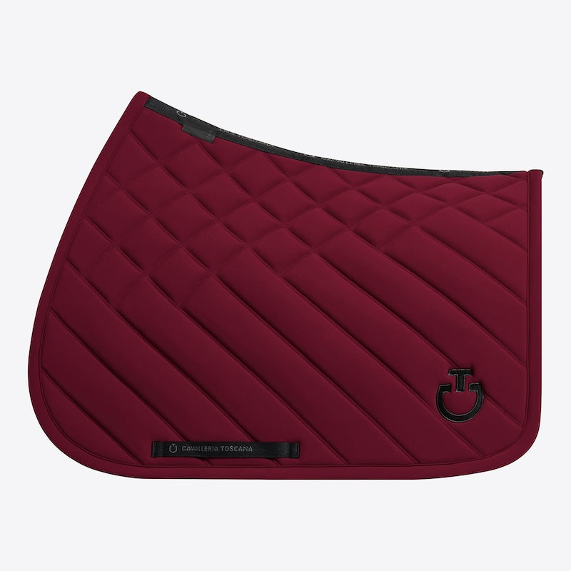 Cavalleria Toscana CT Diamonds and Lines Quilted Jumping Saddle Pad