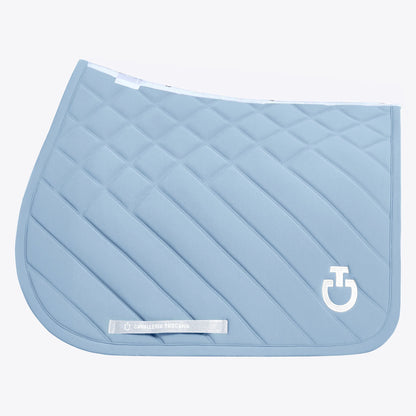 (Set) Cavalleria Toscana CT Diamonds and Lines Quilted Saddle Pad Set