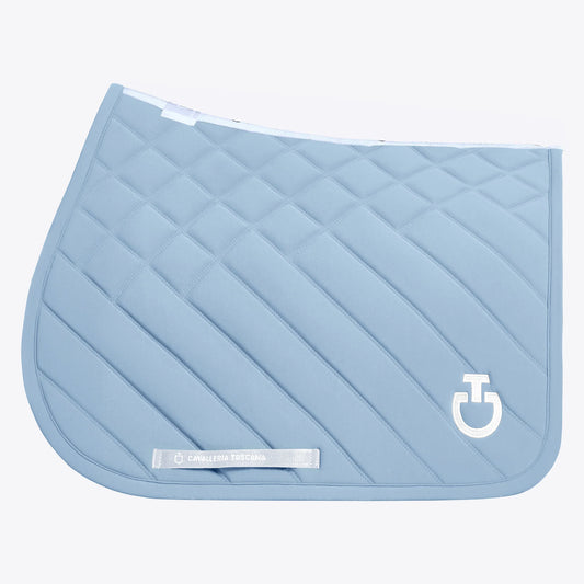 (Set) Cavalleria Toscana CT Diamonds and Lines Quilted Saddle Pad Set