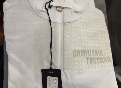 Cavalleria Toscana CT Pop Art Jersey Fleece L/S Zip Training Polo