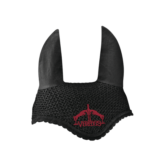 (Set) Veredus Saddlecloth Microfiber Jumping - Black Red