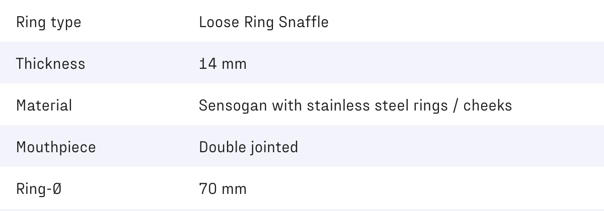 Sprenger WH Ultra Snaffle Bit Loose Ring 14 mm. - Sensogan