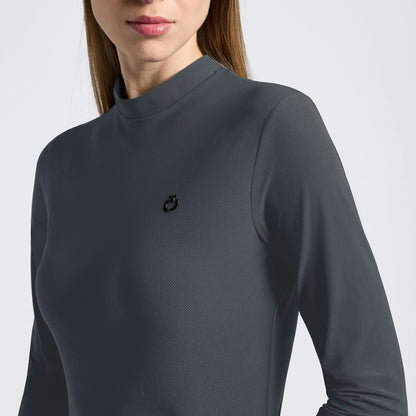 Cavalleria Toscana CT Jersey L/S Training Polo w/3D Stamp Logo