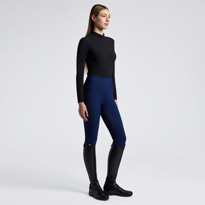 Cavalleria Toscana CT Jersey L/S Training Polo w/3D Stamp Logo