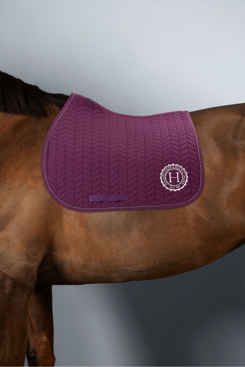 (Set) Harcour Alaska Saddle Pad + ASKA Horse Bonnet