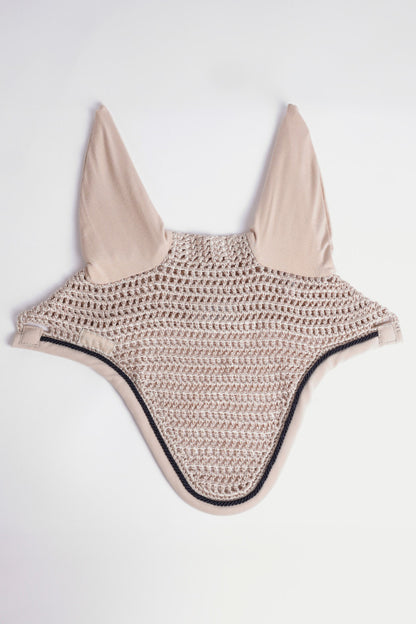 (Set) Harcour Schella Saddle Pad and Filae Fly Veil Set - Linen