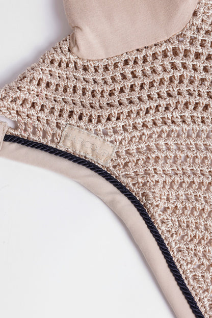 (Set) Harcour Schella Saddle Pad and Filae Fly Veil Set - Linen