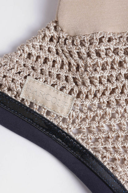 (Set) Harcour Karembar Saddle Pad and Fredy Fly Veil Set - Linen
