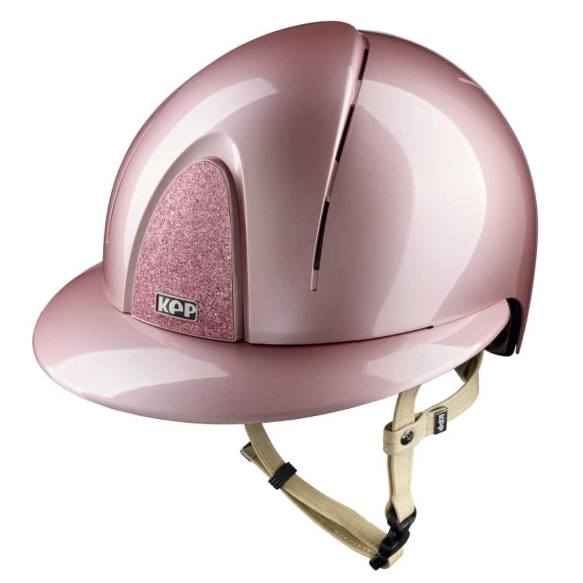 KEP Smart NOVA Polish Pink - Polo Visor - Star Pink - Cream Chinstrap - Size M - Riding Helmet