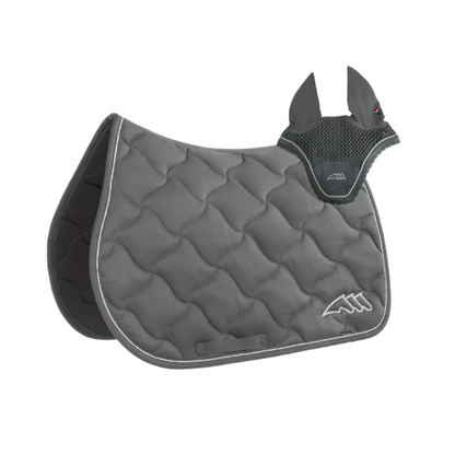 Equiline Fluid Rombo A Jumping Saddle Pad Set - Grey